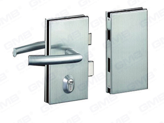 Blocco di sicurezza in vetro commerciale in acciaio inossidabile serratura a scorrimento (17A)
