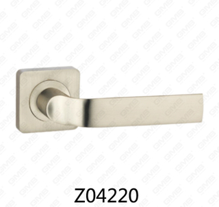 Maniglia per porta con rosetta in alluminio e lega di zinco in zama con rosetta rotonda (Z04220)