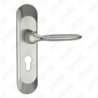 Manico della porta tirare la maniglia hardware della porta in legno manico della porta della porta sulla piastra per il blocco a mortasa tramite in lega di zinco o maniglia della piastra della porta in acciaio (ZM60619-K)