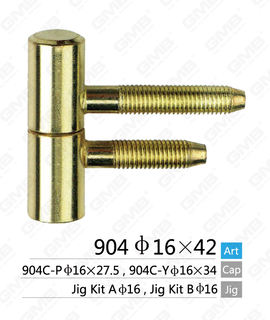 Furnibilità intercambiabile T tipo di cerniera con due pin [904 φ16 × 42]