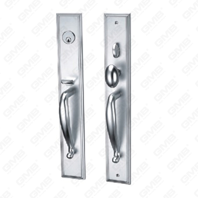 Manico della porta in alluminio ossigenato sulla maniglia della porta della piastra (GB-2)