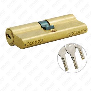 Cilindro di alta sicurezza con chiave da cantiere Cilindro di alta sicurezza di alta qualità con chiave in ottone per porta [GMB-CY-36]