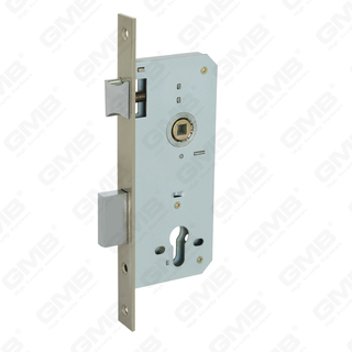 Serratura per porta da infilare ad alta sicurezza Catenaccio in acciaio o zama Corpo serratura scrocco in ottone o zama (510.40 45-R)