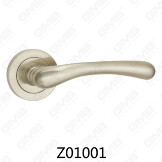 Serratura da infilare Maniglia per porta con rosetta in alluminio e lega di zinco in zama con rosetta rotonda (Z01001)