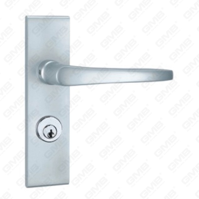Maniglia per porta in alluminio ossigenato su maniglia per porta piastra piastra (G375-G53)
