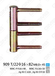 Cerniera regolabile 3D con quattro pin [909 T22 φ16 × 82]