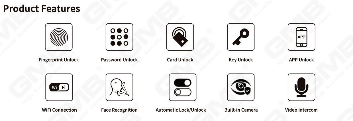 Face Riconoscimento Smart Lock (832)