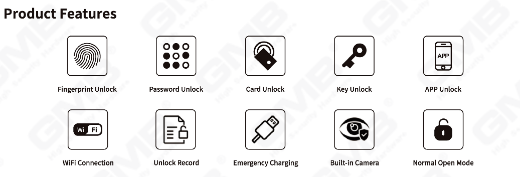 Interior & Apartment Smart Lock (651)