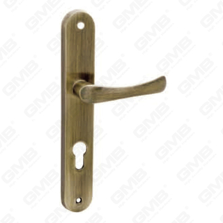 Manico della porta tirare la maniglia hardware della porta in legno maniglia di blocco della porta sulla piastra per il blocco a mortasa tramite in lega di zinco o maniglia della piastra della porta in acciaio (906)
