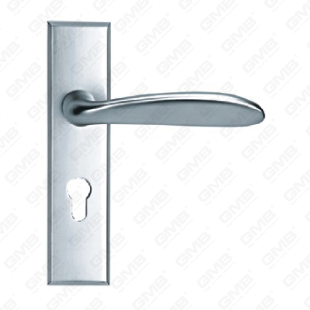 Maniglia per porta in alluminio ossigenato su maniglia per porta piastra piastra (G405-G56)
