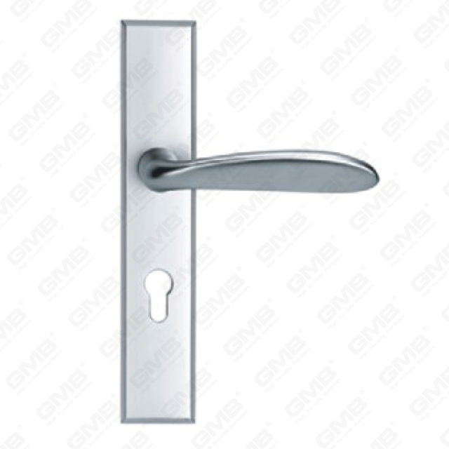 Manico della porta in alluminio ossigenato sulla maniglia della porta della piastra (G505-G56)