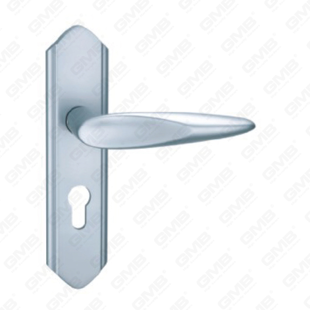 Manico della porta in alluminio ossigenato sulla maniglia della porta della piastra (G476-G57)