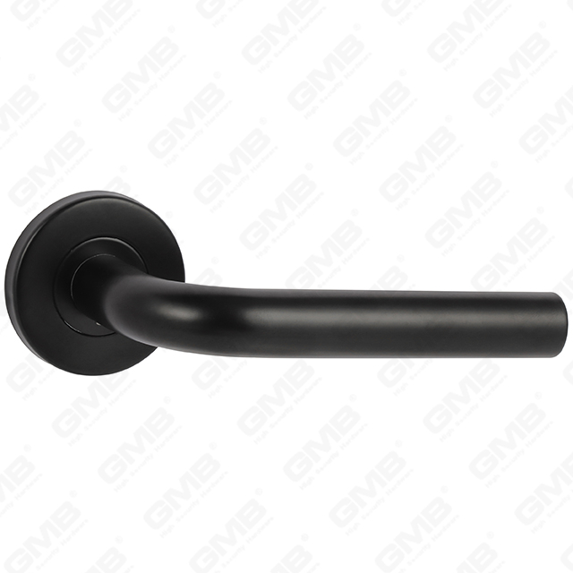 Design in stile moderno di colore nero di alta qualità #304 manico per porte in acciaio inossidabile rotondo manico a leva di rosa (GB03-101)