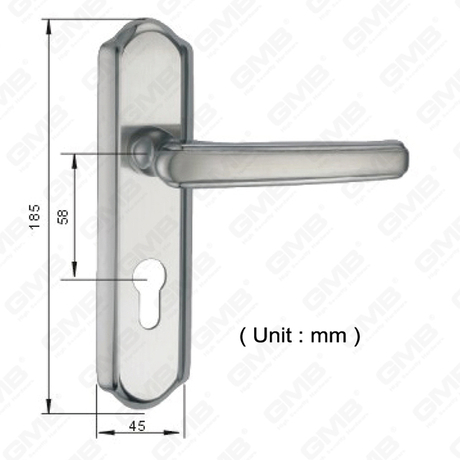 Manico della maniglia della porta della porta in acciaio inossidabile di alta qualità #304 (HM504-HK15-SS)