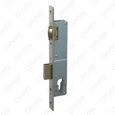 Serratura per porta stretta in alluminio ad alta sicurezza Chiusura a rullo con foro per cilindro con serratura stretta Corpo della serratura stretta (720R 730R)