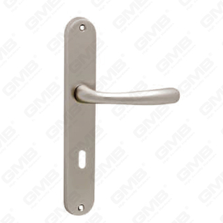 Manico della porta tirare la maniglia hardware della porta in legno manico a blocco della porta sulla piastra per il blocco a mortasa tramite in lega di zinco o maniglia della piastra della porta in acciaio (ZM7KN)