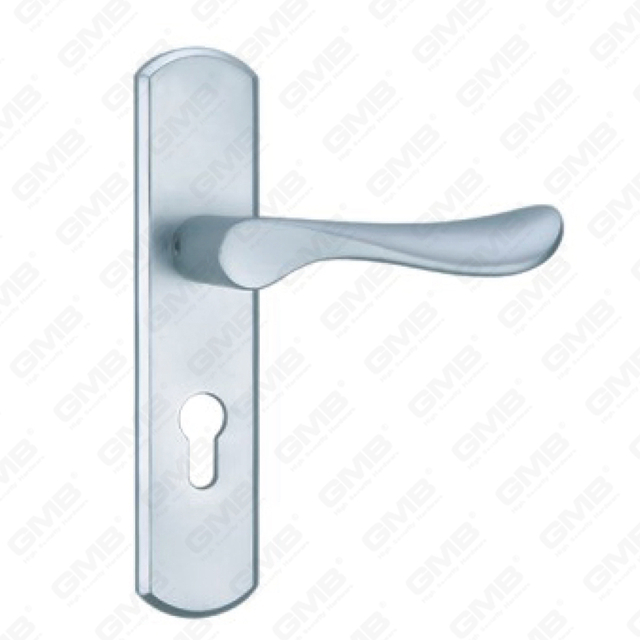 Manico della porta in alluminio ossigenato sulla maniglia della porta della piastra (G477-G80)