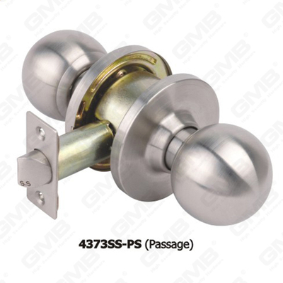 ANSI Grado 2 Serie Knob Knob Lock Passagni commerciali (4373SS-PS)