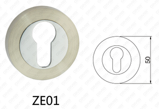 Rosone tondo per maniglia per porta in alluminio in lega di zinco Zama (ZE01)
