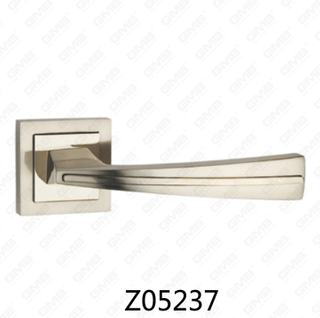 Maniglia per porta con rosetta in alluminio e lega di zinco in zama con rosetta rotonda (Z05237)