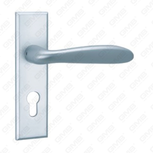 Maniglia per porta in alluminio ossigenato su maniglia per porta piastra piastra (G393-G56)