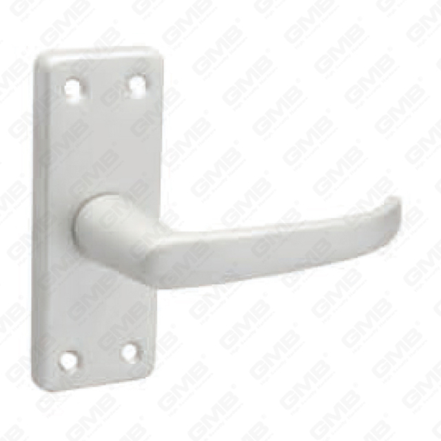 Maniglia per porta in alluminio ossigenato su piastra maniglia per porta (31044)