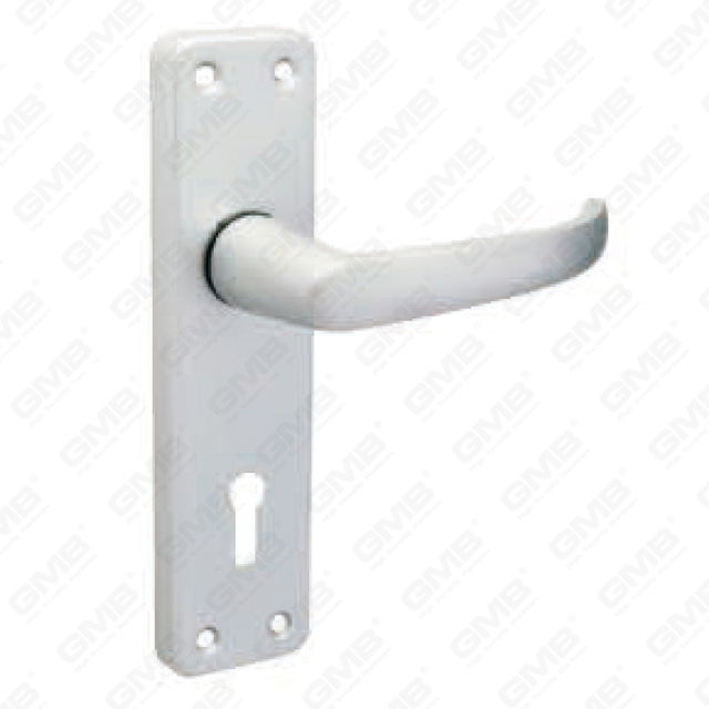 Maniglia per porta in alluminio ossigenato su piastra maniglia per porta (31022)