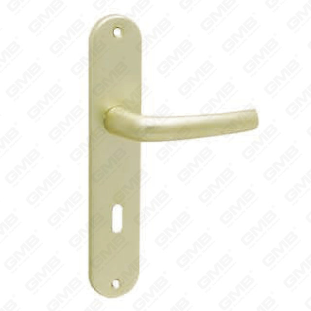 Maniglia per porta in alluminio ossigenato su piastra maniglia per porta (21803)