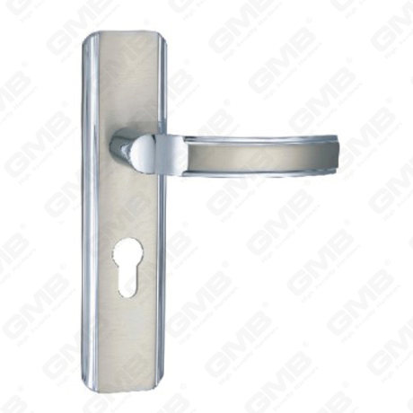 Manico della porta tirare la maniglia hardware della porta in legno manico della porta della porta sulla piastra per il blocco a mortasa tramite in lega di zinco o maniglia della piastra della porta in acciaio (TM400860-KC)
