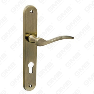 Manico della porta tirare la maniglia hardware della porta in legno manico della serratura sulla piastra per il blocco a mortasa tramite in lega di zinco o maniglia della piastra della porta in acciaio (908)