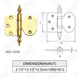 Hardware di alta qualità Hardware Brass Chants [HG-1036]