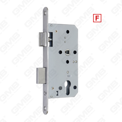 Foro cilindro per porta da infilare in acciaio inox ad alta sicurezza Corpo serratura predisposto per cilindri profilati (serie 72Z)