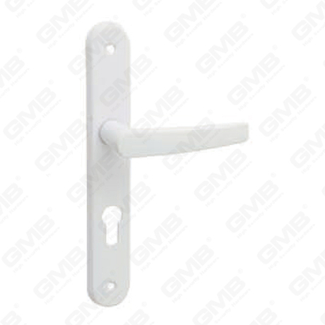 Manico della porta tirare la maniglia hardware della porta in legno maniglia di blocco della porta sulla piastra per il blocco a mortasa tramite in lega di zinco o maniglia della piastra della porta in acciaio (3310)