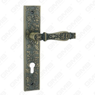 Manico della porta tirare la maniglia hardware della porta in legno manico della porta della porta sulla piastra per il blocco a mortasa tramite in lega di zinco o maniglia della piastra della porta in acciaio (E712-Z93-DAB)