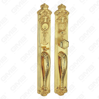 Maniglia per porta esterna della villa in ottone per porta d'ingresso (UT9888-GPB)