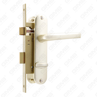 Set serratura ad alta sicurezza con chiavistello Foro WC Set serratura con manopola Maniglia serratura cassa serratura (113-T)