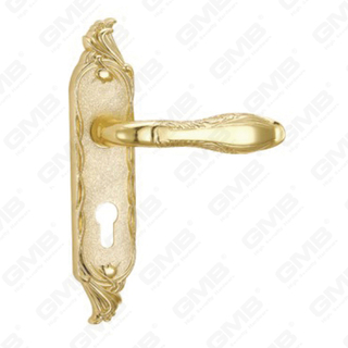 Manico della porta tirare la maniglia hardware della porta in legno manico della porta della porta sulla piastra per il blocco a mortasa tramite in lega di zinco o maniglia della piastra della porta in acciaio (CM593-C42-kg)