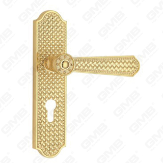 Manico della porta tirare la maniglia hardware della porta in legno manico della porta della porta sulla piastra per il blocco a mortasa tramite in lega di zinco o maniglia della piastra della porta in acciaio (CM752-C121-kg)