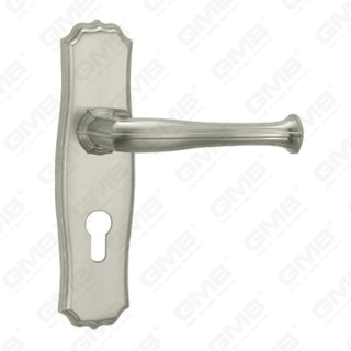 Manico della porta tirare la maniglia hardware della porta in legno manico della porta della porta sulla piastra per il blocco a mortasa tramite in lega di zinco o maniglia della piastra della porta in acciaio (CM597-C115K)