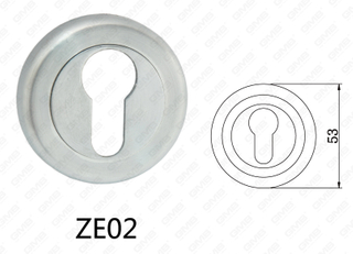 Rosone tondo per maniglia per porta in alluminio in lega di zinco Zama (ZE02)