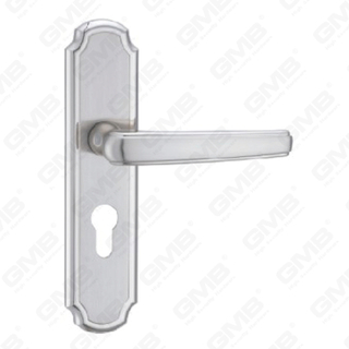 Manico della porta tirare la maniglia hardware della porta in legno manico della porta della porta sulla piastra per il blocco a mortasa tramite in lega di zinco o maniglia della piastra della porta in acciaio (ZM60715-K)