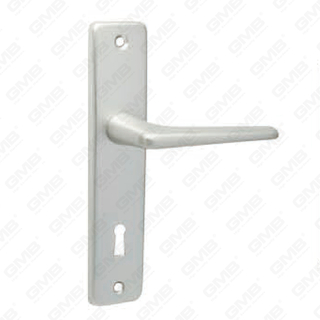 Maniglia per porta in alluminio ossigenato su piastra maniglia per porta (8801)