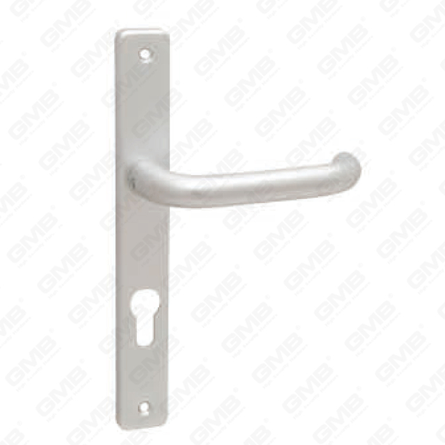 Maniglia per porta in alluminio ossigenato su piastra maniglia per porta (432C)