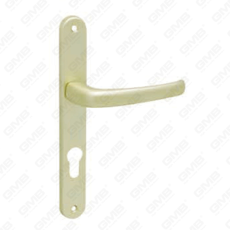 Maniglia per porta in alluminio ossigenato su piastra maniglia per porta (8806D)