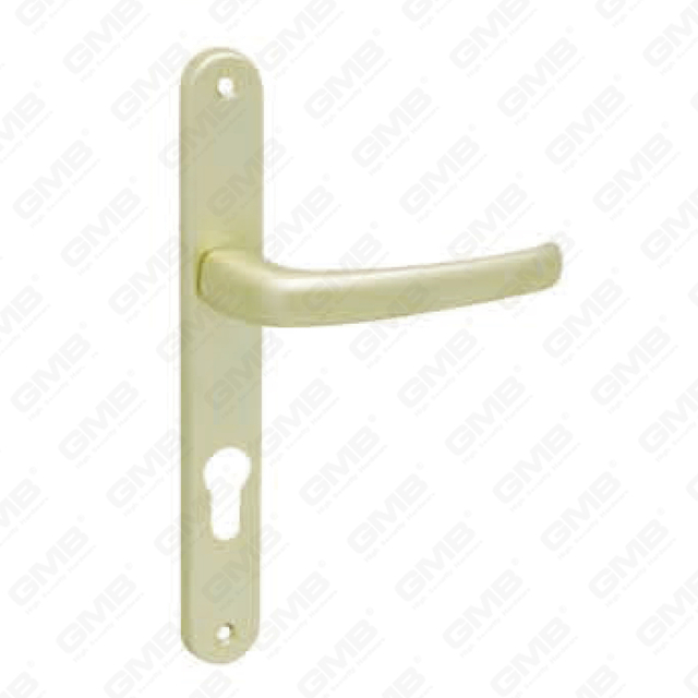 Maniglia per porta in alluminio ossigenato su piastra maniglia per porta (8806D)