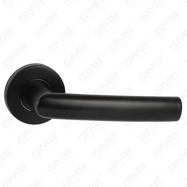 Design in stile moderno di colore nero di alta qualità #304 manico per porte in acciaio inossidabile rotondo manico a leva di rosa (GB03-138)