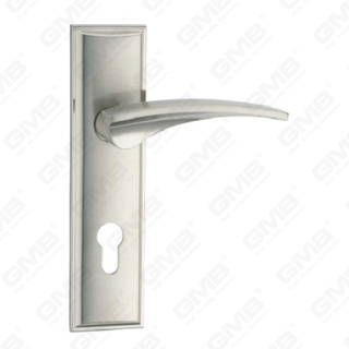 Manico della porta tirare la maniglia hardware della porta in legno manico della porta della porta sulla piastra per il blocco a mortasa tramite zinco o maniglia della piastra della porta in acciaio (ZM855-H218-K)