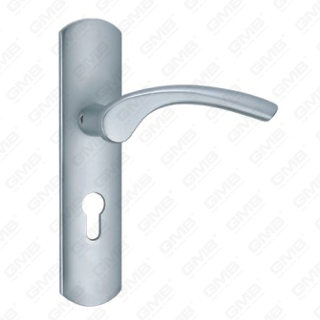 Maniglia per porta in alluminio ossigenato su maniglia per porta piastra piastra (G461-G76)