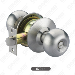 Blocco a sfera di sicurezza in acciaio inossidabile in acciaio cilindrico serratura a manopola [5791-1]